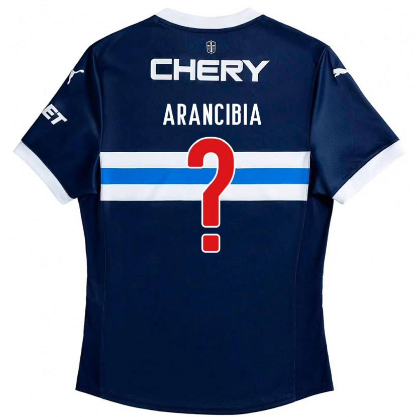 Danxen Męski Carlos Arancibia #0 Czarny Niebieski Wyjazdowa Koszulka 2025/26 Koszulki Klubowe