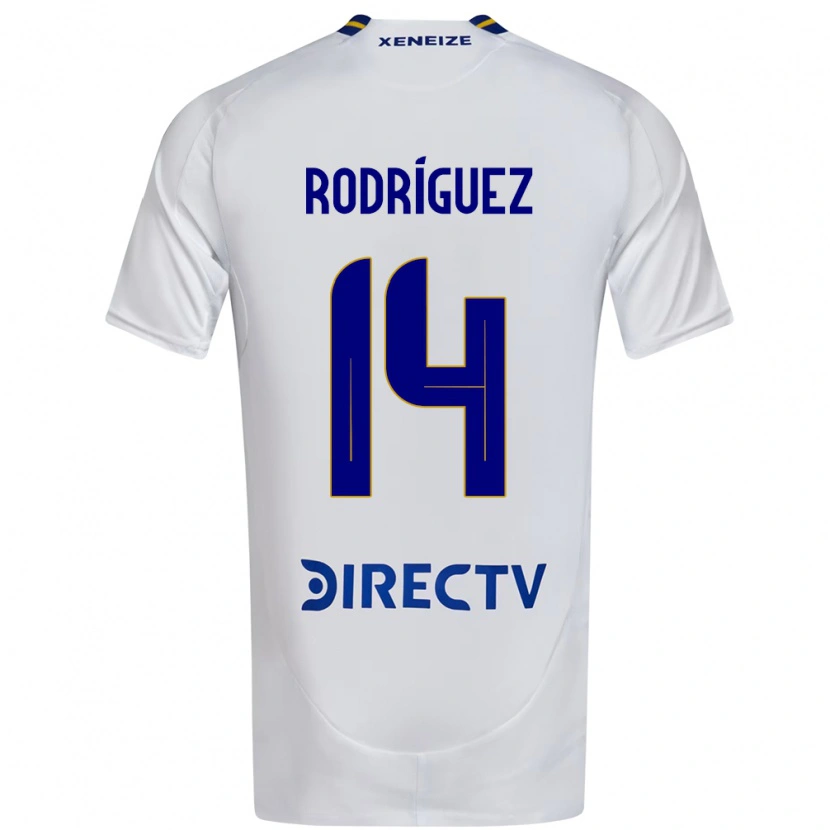 Danxen Męski Isaías Rodríguez #14 Królewski Niebieski Żółty Wyjazdowa Koszulka 2025/26 Koszulki Klubowe