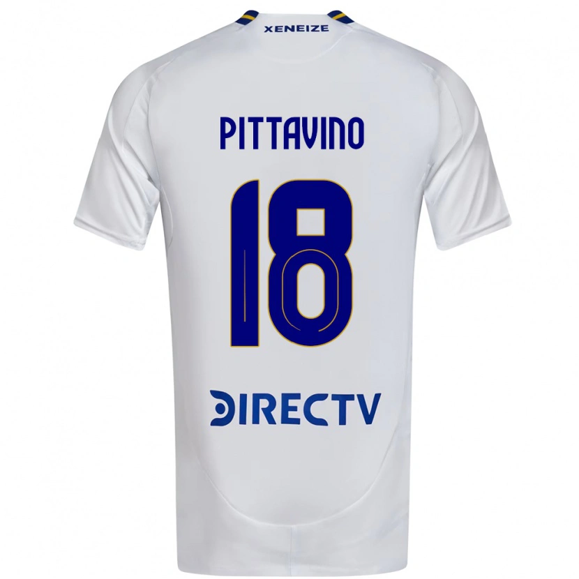 Danxen Męski Rodrigo Pittavino #18 Królewski Niebieski Żółty Wyjazdowa Koszulka 2025/26 Koszulki Klubowe