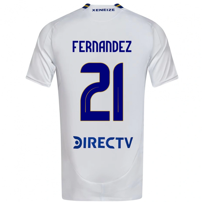 Danxen Męski Ezequiel Fernandez #21 Królewski Niebieski Żółty Wyjazdowa Koszulka 2025/26 Koszulki Klubowe