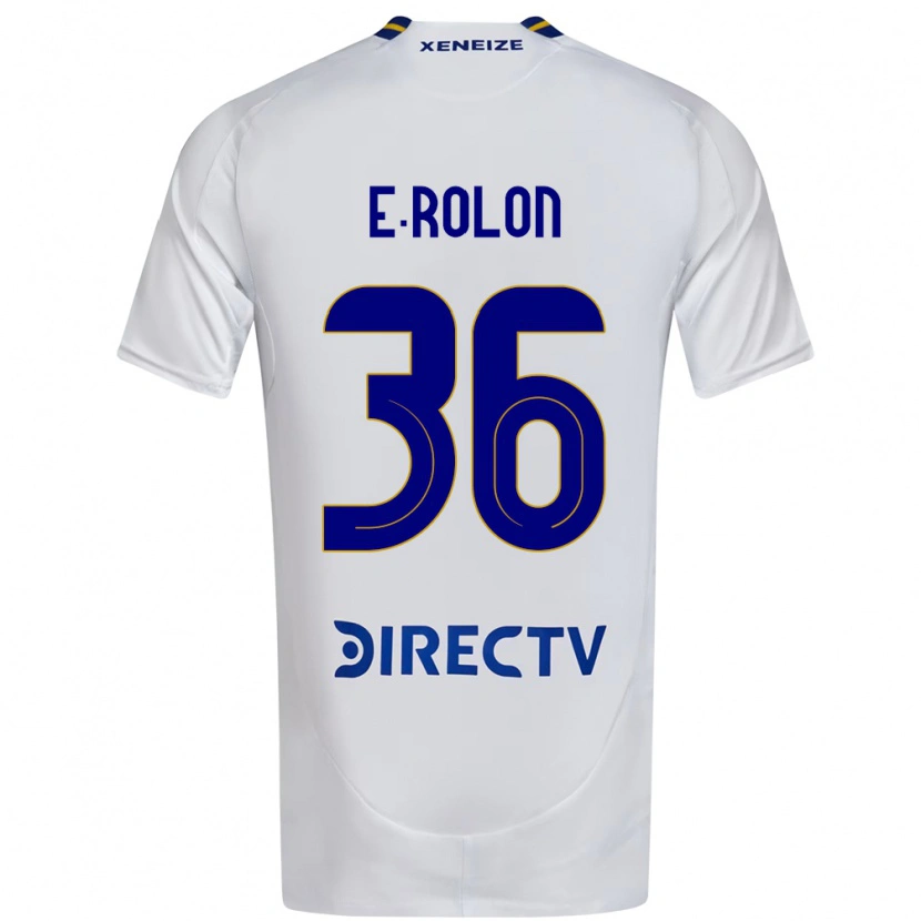 Danxen Męski Esteban Rolón #36 Królewski Niebieski Żółty Wyjazdowa Koszulka 2025/26 Koszulki Klubowe