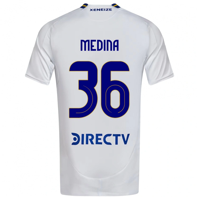 Danxen Męski Cristian Medina #36 Królewski Niebieski Żółty Wyjazdowa Koszulka 2025/26 Koszulki Klubowe