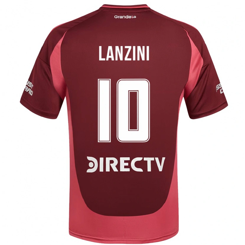Danxen Męski Manuel Lanzini #10 Biały Czerwony Wyjazdowa Koszulka 2025/26 Koszulki Klubowe