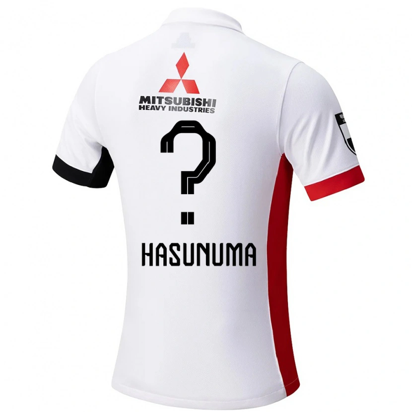 Danxen Męski Shunsuke Hasunuma #0 Czerwony Biały Wyjazdowa Koszulka 2025/26 Koszulki Klubowe