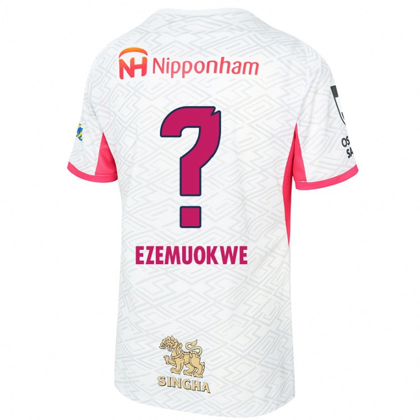 Danxen Męski Chimezie Kai Ezemuokwe #0 Sakura Różowy Biały Wyjazdowa Koszulka 2025/26 Koszulki Klubowe