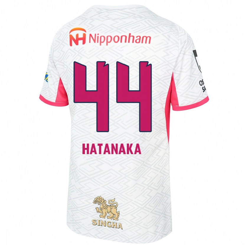 Danxen Męski Shinnosuke Hatanaka #44 Sakura Różowy Biały Wyjazdowa Koszulka 2025/26 Koszulki Klubowe