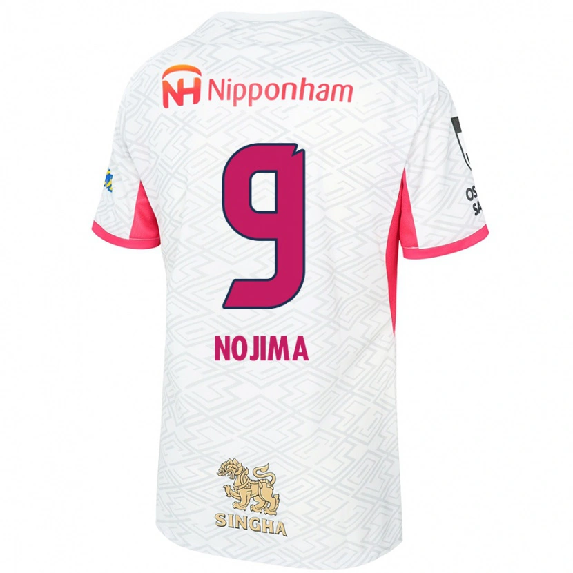 Danxen Męski Sakura Nojima #9 Sakura Różowy Biały Wyjazdowa Koszulka 2025/26 Koszulki Klubowe