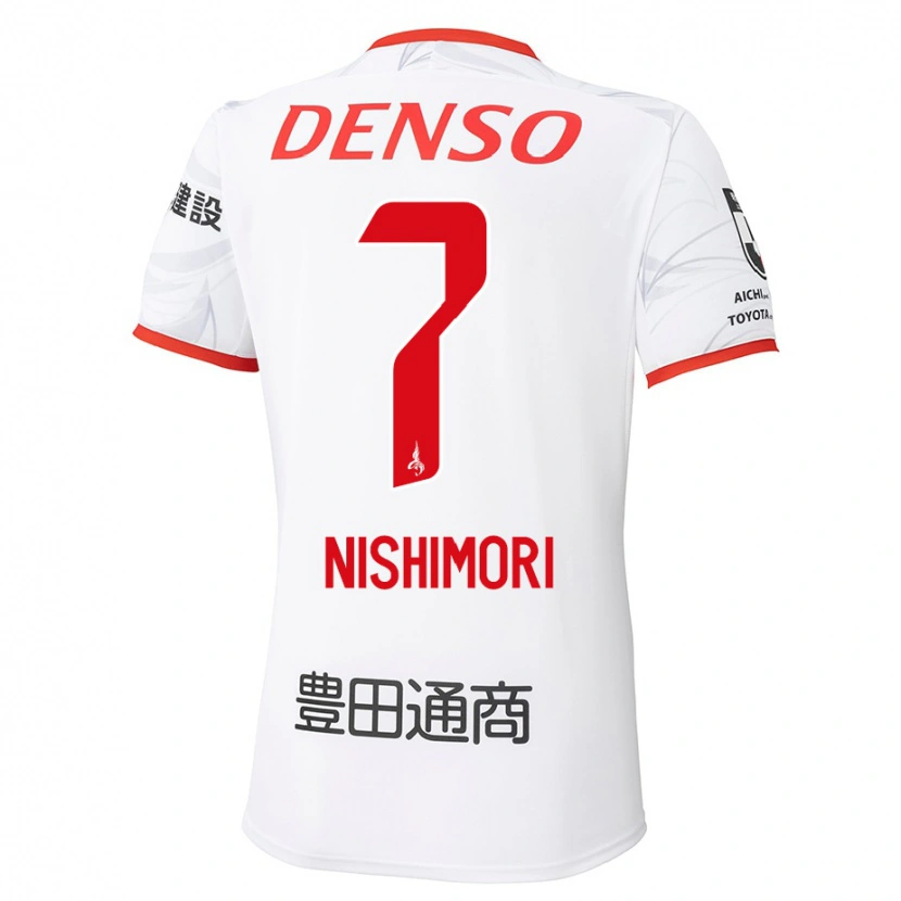 Danxen Męski Yuto Nishimori #7 Czerwony Żółty Wyjazdowa Koszulka 2025/26 Koszulki Klubowe
