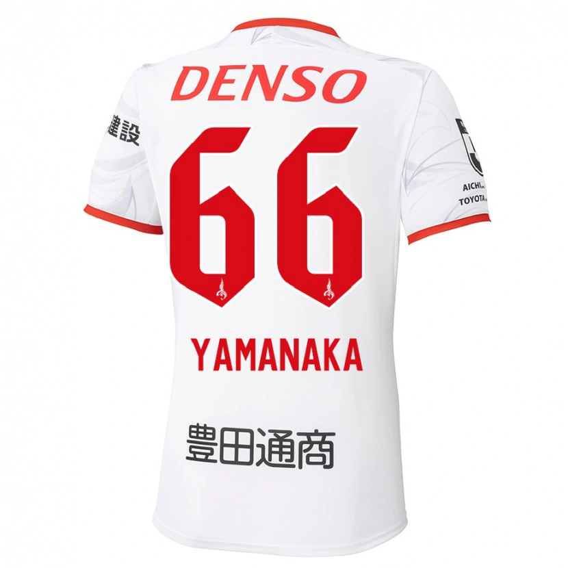 Danxen Męski Ryosuke Yamanaka #66 Czerwony Żółty Wyjazdowa Koszulka 2025/26 Koszulki Klubowe