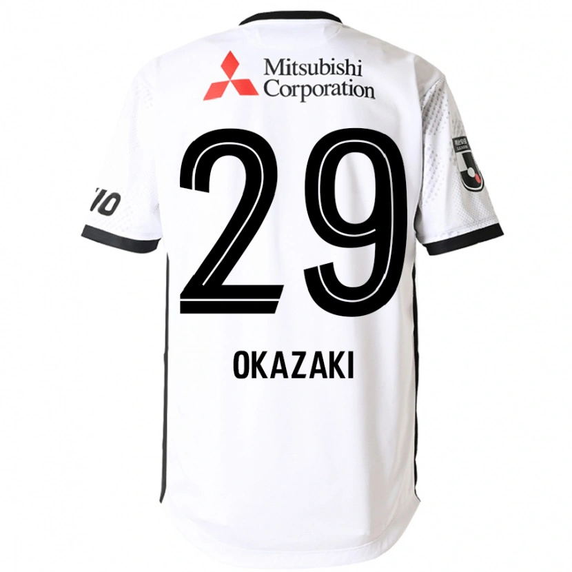 Danxen Męski Makoto Okazaki #29 Królewski Niebieski Biały Wyjazdowa Koszulka 2025/26 Koszulki Klubowe