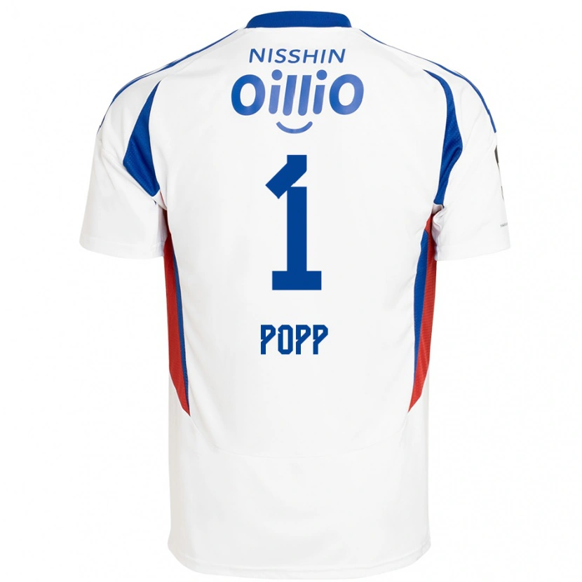 Danxen Męski William Popp #1 Królewski Niebieski Biały Wyjazdowa Koszulka 2025/26 Koszulki Klubowe