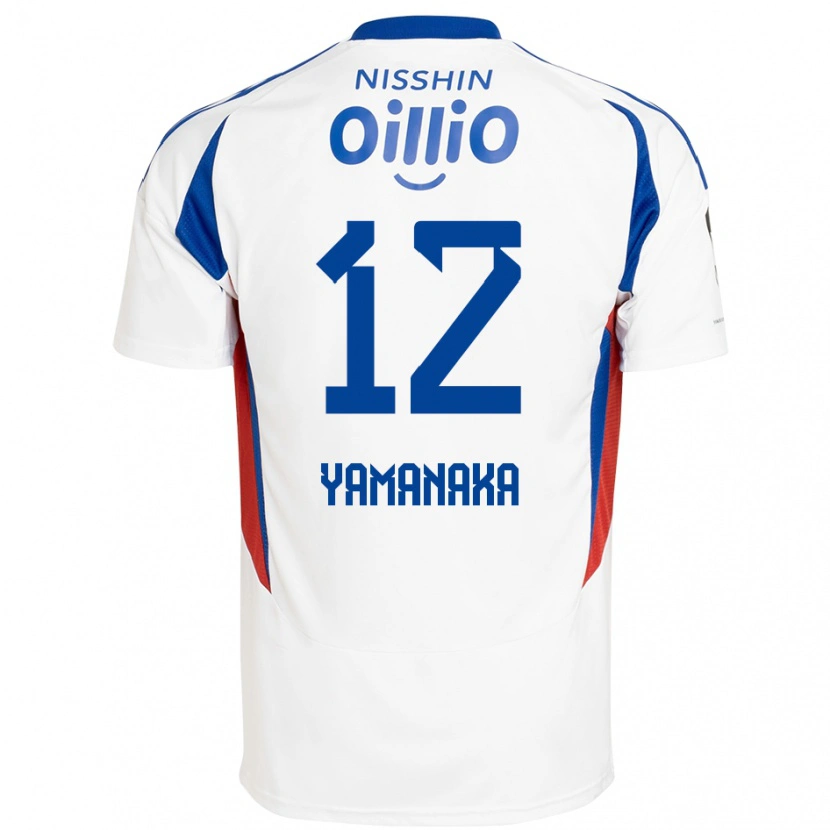 Danxen Męski Yuki Yamanaka #12 Królewski Niebieski Biały Wyjazdowa Koszulka 2025/26 Koszulki Klubowe
