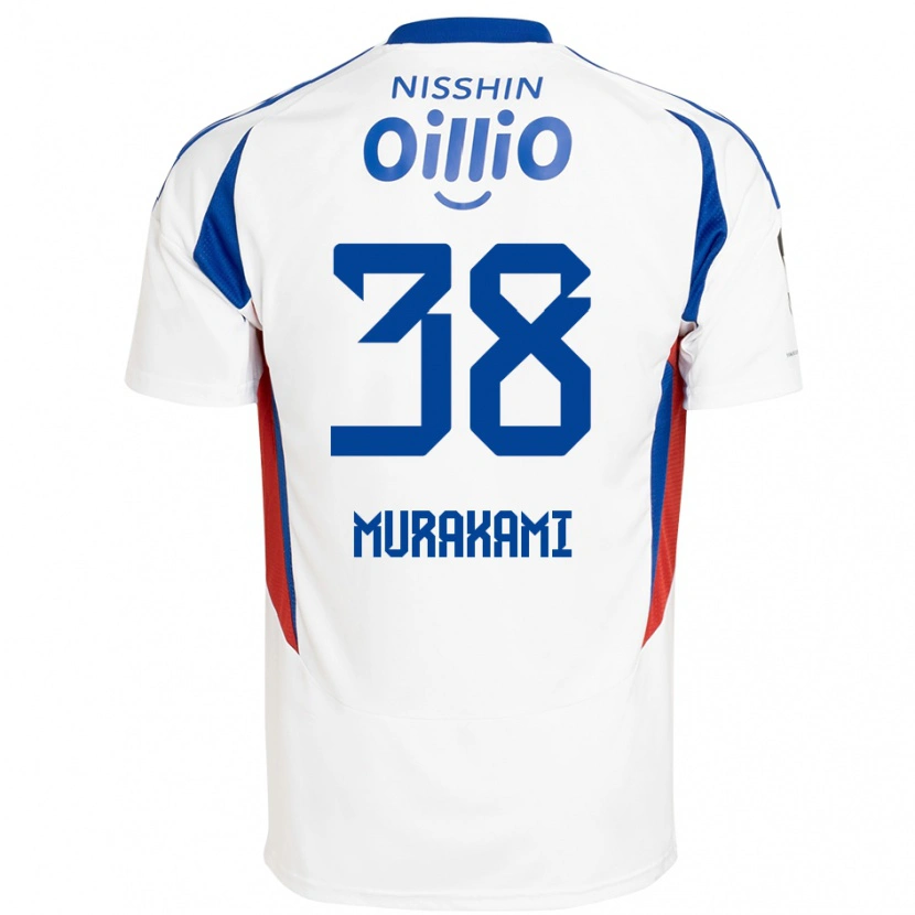 Danxen Męski Yuhi Murakami #38 Królewski Niebieski Biały Wyjazdowa Koszulka 2025/26 Koszulki Klubowe