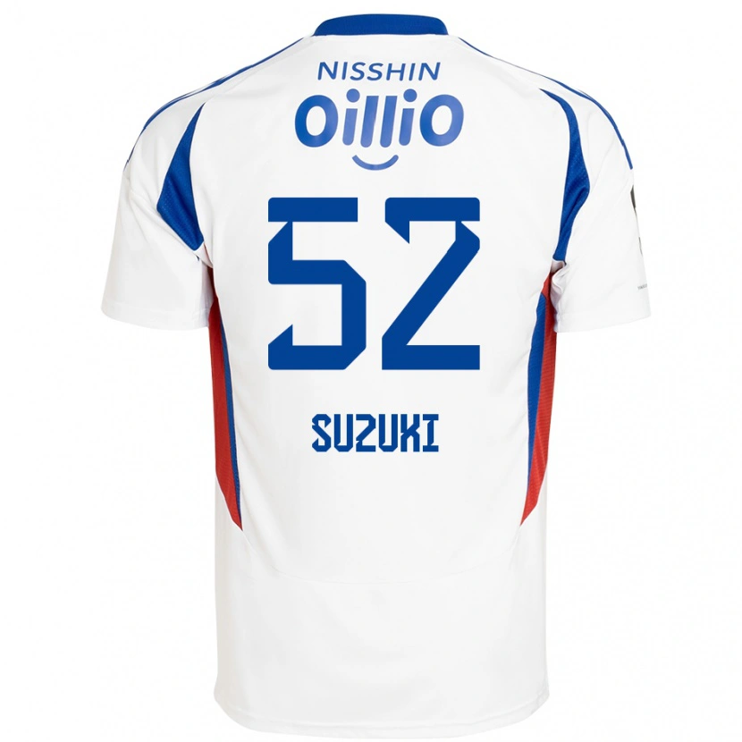 Danxen Męski Kai Suzuki #52 Królewski Niebieski Biały Wyjazdowa Koszulka 2025/26 Koszulki Klubowe