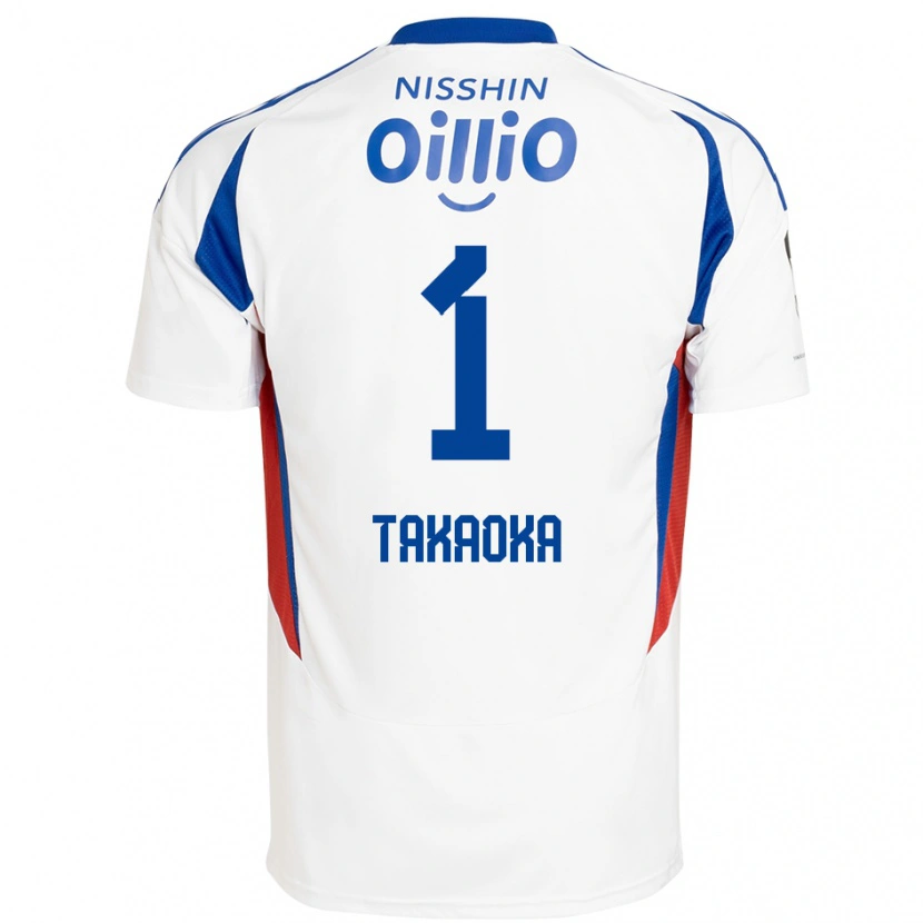 Danxen Męski Yohei Takaoka #1 Królewski Niebieski Biały Wyjazdowa Koszulka 2025/26 Koszulki Klubowe