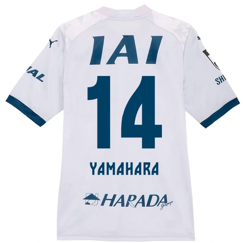 Danxen Męski Reon Yamahara #14 Biały Królewski Niebieski Wyjazdowa Koszulka 2025/26 Koszulki Klubowe
