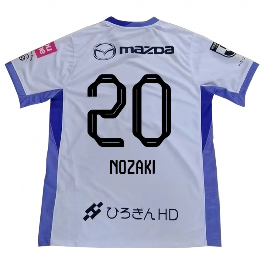 Danxen Męski Kota Nozaki #20 Biały Pomarańczowy Wyjazdowa Koszulka 2025/26 Koszulki Klubowe