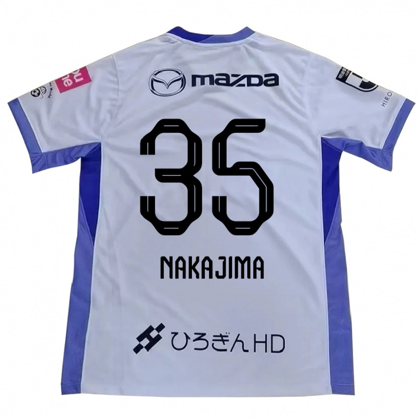 Danxen Męski Yotaro Nakajima #35 Biały Pomarańczowy Wyjazdowa Koszulka 2025/26 Koszulki Klubowe