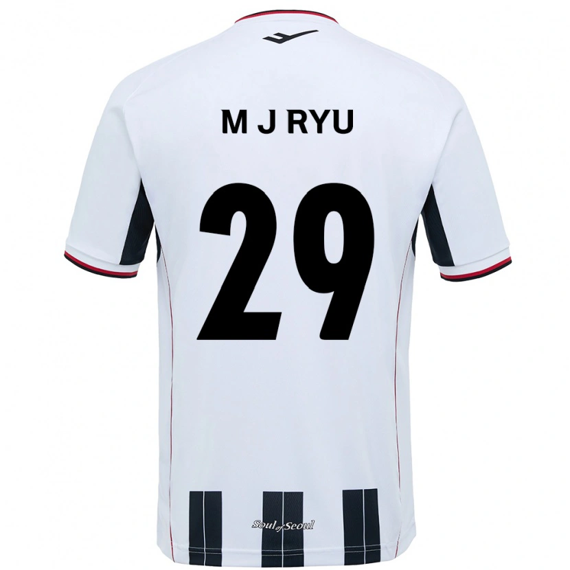 Danxen Męski Jae-Moon Ryu #29 Czarny Czerwony Wyjazdowa Koszulka 2025/26 Koszulki Klubowe
