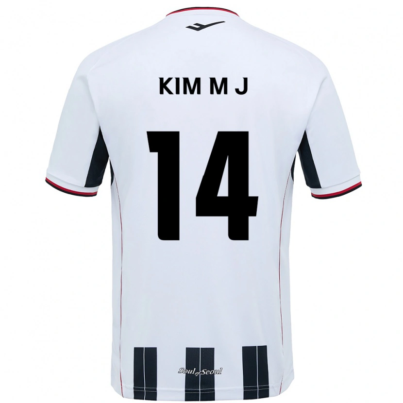 Danxen Męski Kim Min-Ji #14 Czarny Czerwony Wyjazdowa Koszulka 2025/26 Koszulki Klubowe