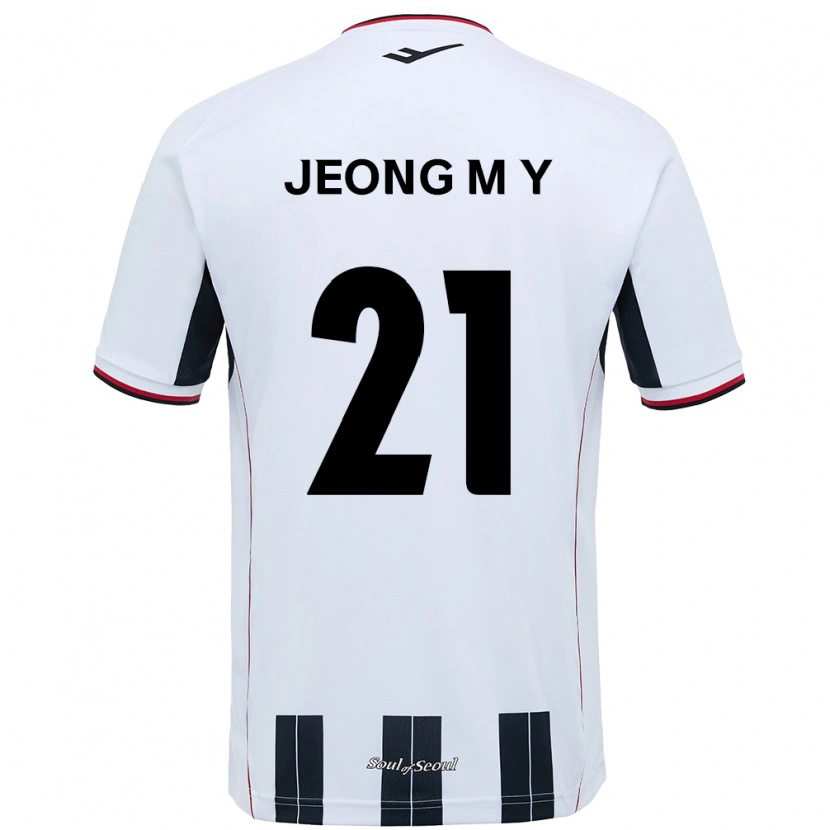 Danxen Męski Jeong Min-Young #21 Czarny Czerwony Wyjazdowa Koszulka 2025/26 Koszulki Klubowe