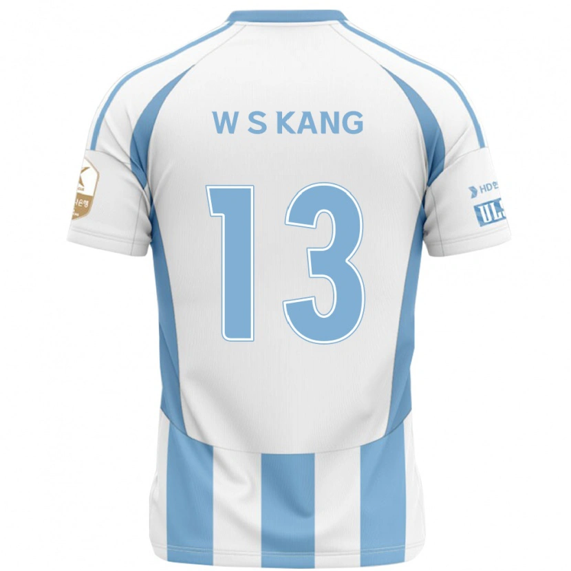 Danxen Męski Sang-Woo Kang #13 Królewski Niebieski Żółty Wyjazdowa Koszulka 2025/26 Koszulki Klubowe