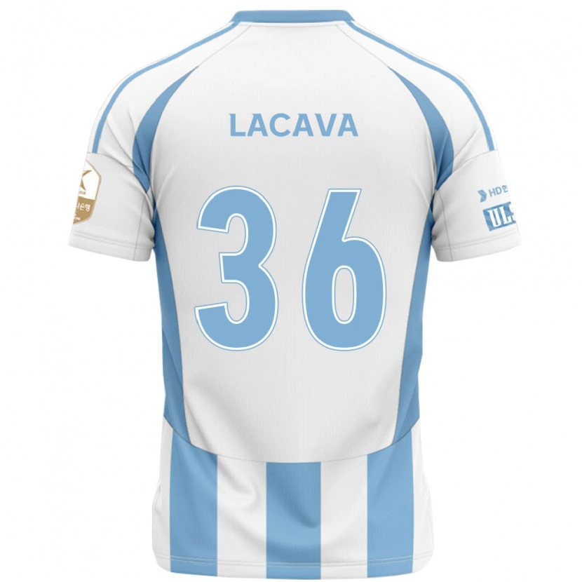 Danxen Męski Matías Lacava #36 Królewski Niebieski Żółty Wyjazdowa Koszulka 2025/26 Koszulki Klubowe