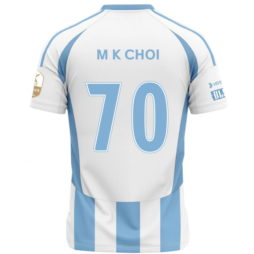 Danxen Męski Kang-Min Choi #70 Królewski Niebieski Żółty Wyjazdowa Koszulka 2025/26 Koszulki Klubowe