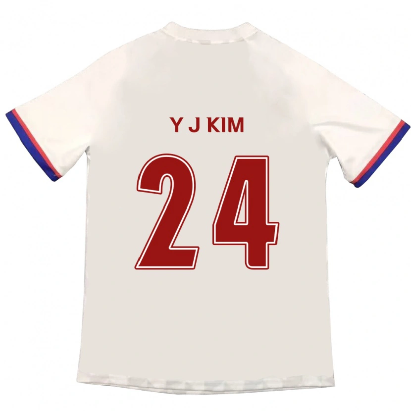 Danxen Męski Ju-Yeop Kim #24 Królewski Niebieski Czerwony Wyjazdowa Koszulka 2025/26 Koszulki Klubowe
