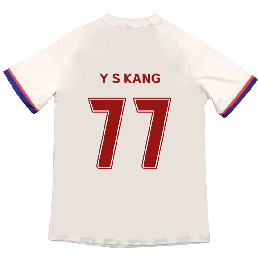 Danxen Męski Sang-Yun Kang #77 Królewski Niebieski Czerwony Wyjazdowa Koszulka 2025/26 Koszulki Klubowe