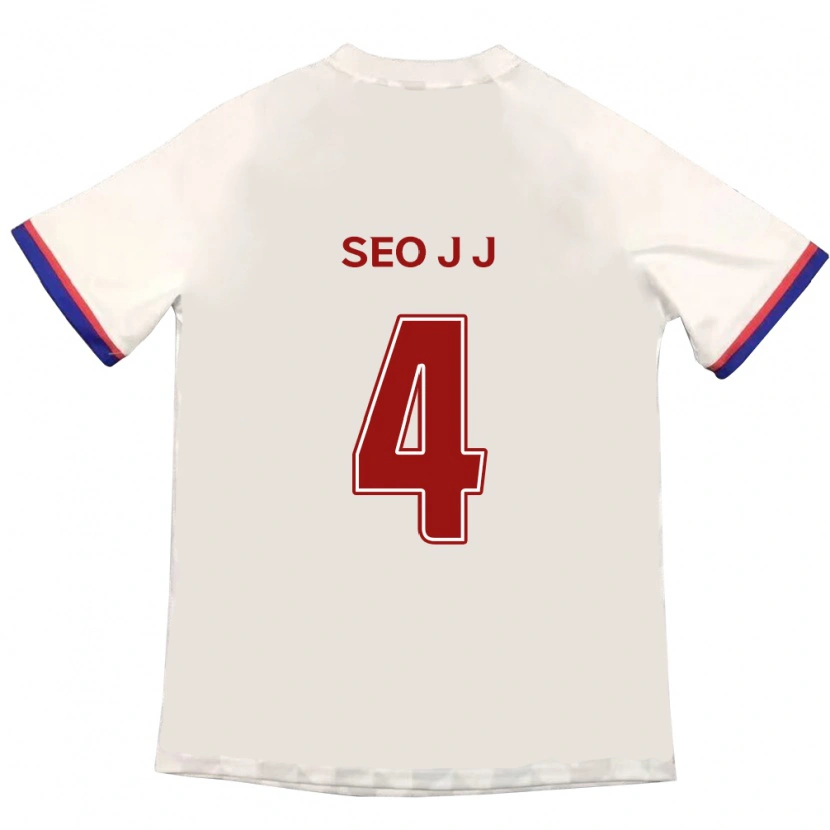 Danxen Męski Seo Jin-Ju #4 Królewski Niebieski Czerwony Wyjazdowa Koszulka 2025/26 Koszulki Klubowe
