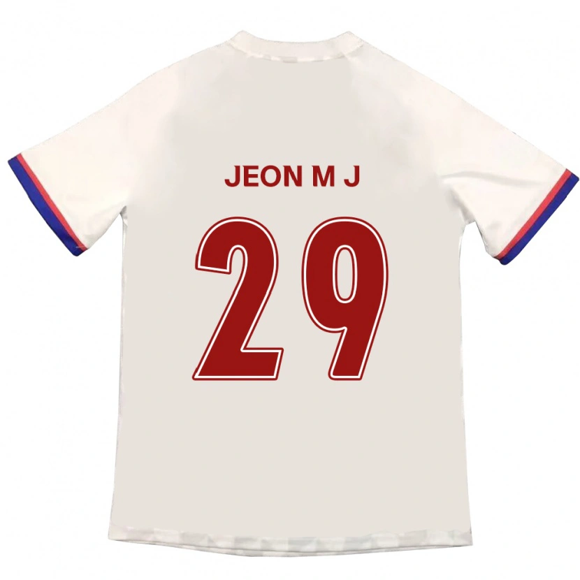 Danxen Męski Jeon Min-Ji #29 Królewski Niebieski Czerwony Wyjazdowa Koszulka 2025/26 Koszulki Klubowe