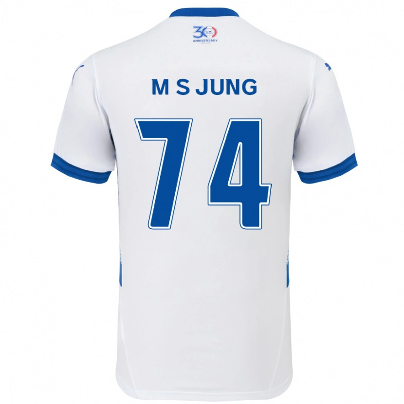 Danxen Męski Sung-Min Jung #74 Królewski Niebieski Biały Wyjazdowa Koszulka 2025/26 Koszulki Klubowe