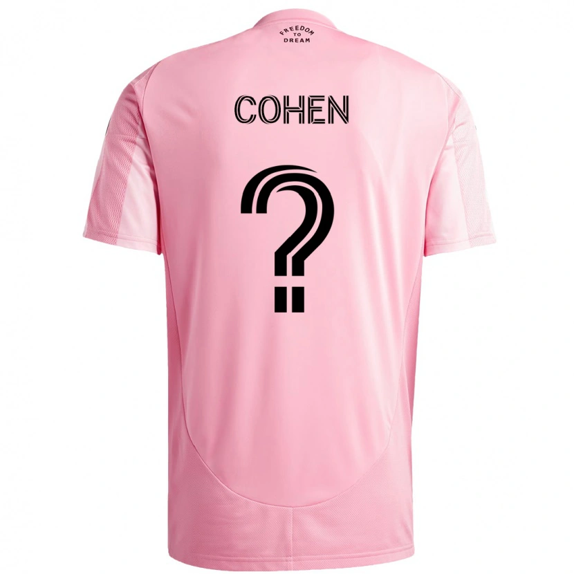 Danxen Kobiety Yuval Cohen #0 Czarny Różowy Domowa Koszulka 2025/26 Koszulki Klubowe