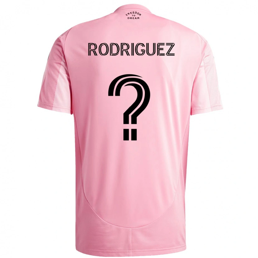 Danxen Kobiety Emerson Rodríguez #0 Czarny Różowy Domowa Koszulka 2025/26 Koszulki Klubowe