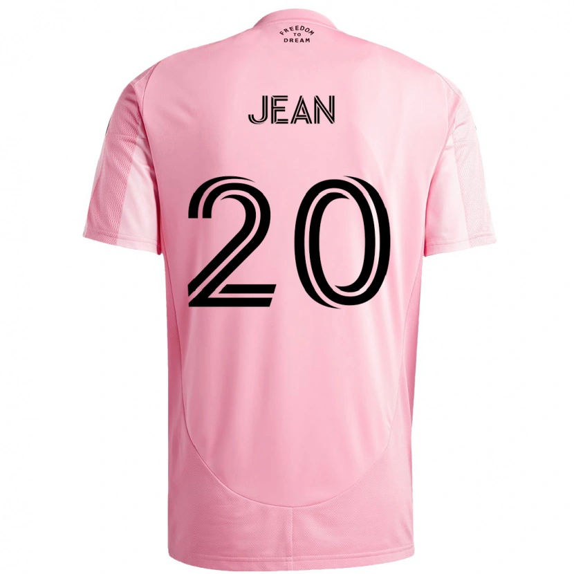 Danxen Kobiety Corentin Jean #20 Czarny Różowy Domowa Koszulka 2025/26 Koszulki Klubowe
