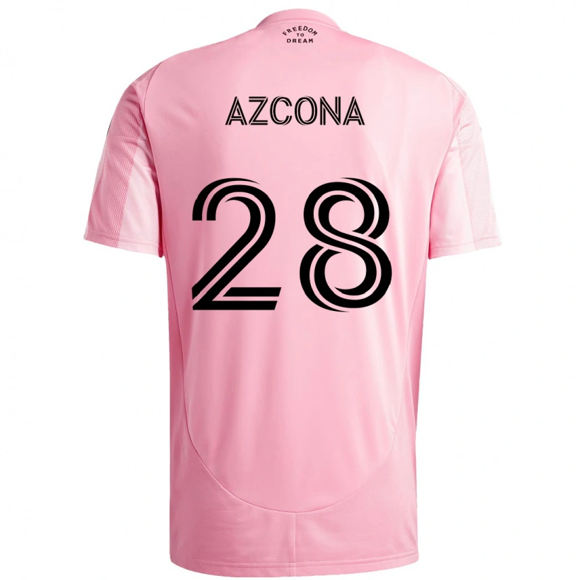 Danxen Kobiety Edison Azcona #28 Czarny Różowy Domowa Koszulka 2025/26 Koszulki Klubowe
