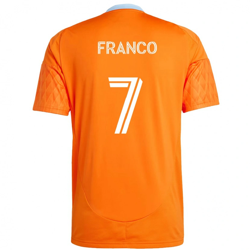 Danxen Kobiety Iván Franco #7 Fioletowy Pomarańczowy Domowa Koszulka 2025/26 Koszulki Klubowe