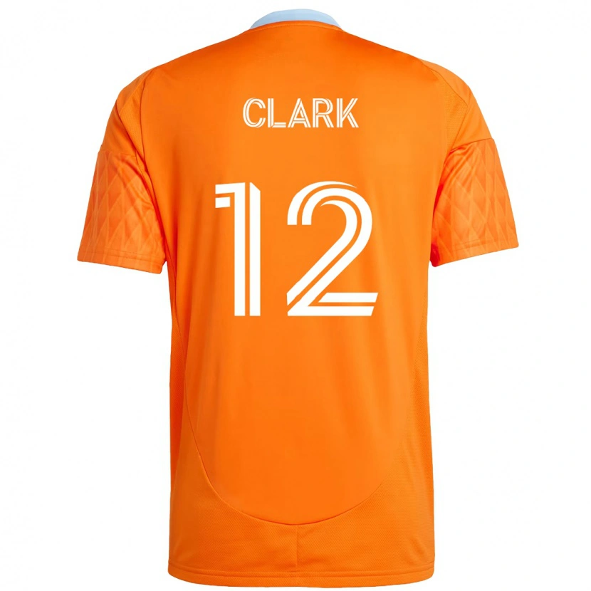 Danxen Kobiety Steve Clark #12 Fioletowy Pomarańczowy Domowa Koszulka 2025/26 Koszulki Klubowe