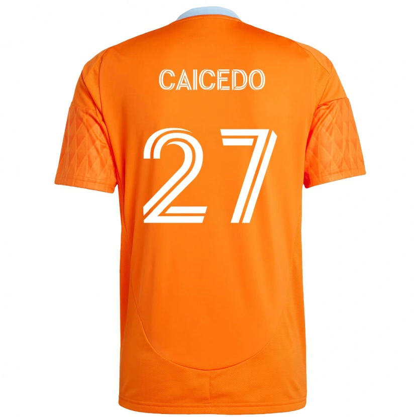 Danxen Kobiety Luis Caicedo #27 Fioletowy Pomarańczowy Domowa Koszulka 2025/26 Koszulki Klubowe