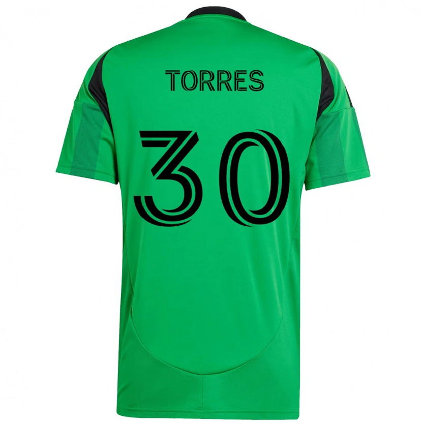 Danxen Kobiety Ervin Torres #30 Biały Zielony Domowa Koszulka 2025/26 Koszulki Klubowe