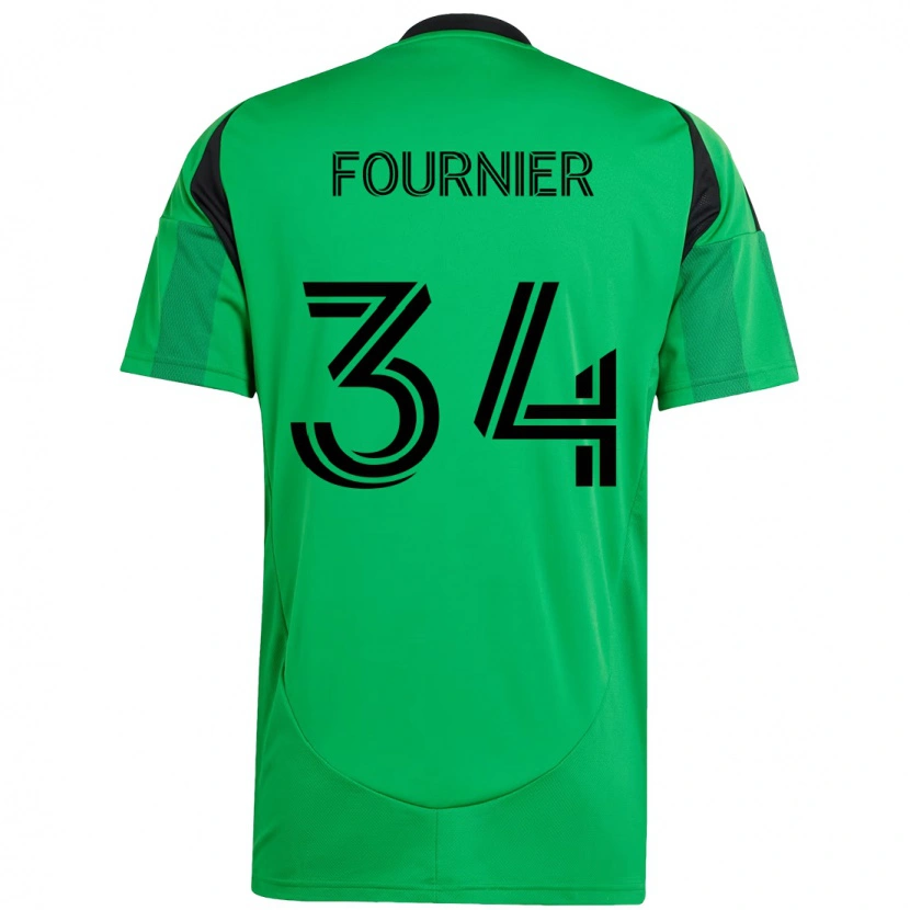 Danxen Kobiety Drake Fournier #34 Biały Zielony Domowa Koszulka 2025/26 Koszulki Klubowe