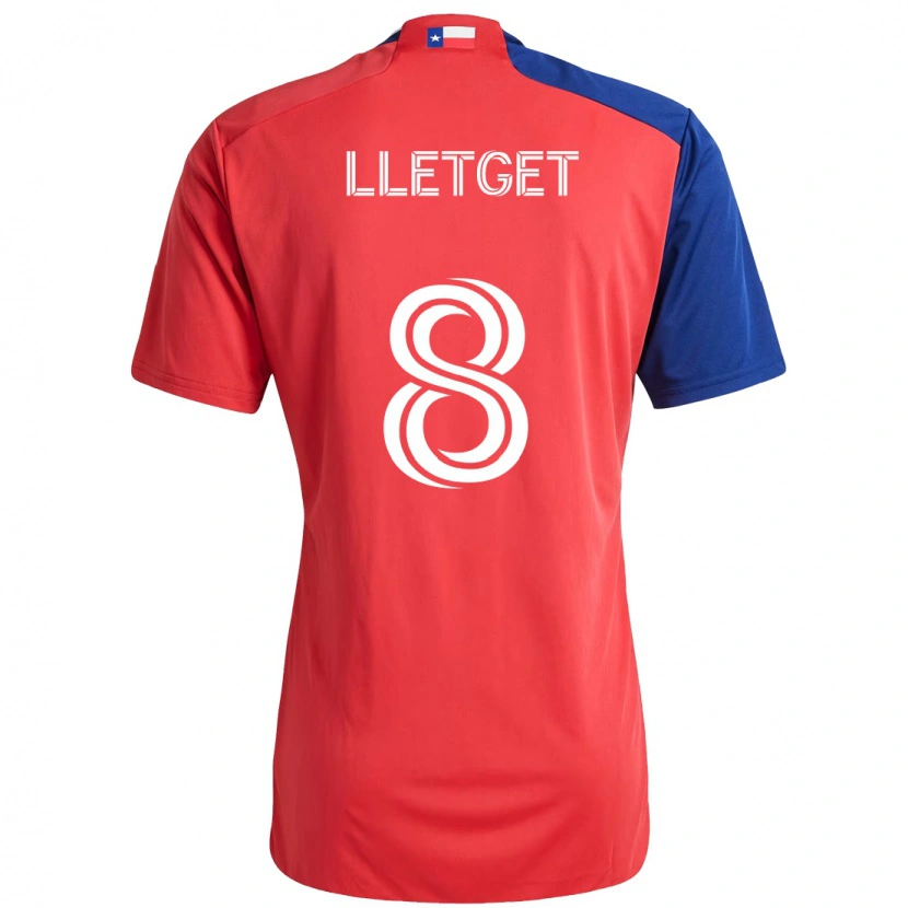 Danxen Kobiety Sebastian Lletget #8 Jasnoniebieski Czerwony Domowa Koszulka 2025/26 Koszulki Klubowe