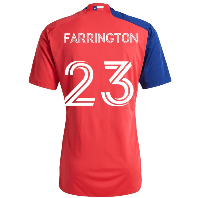 Danxen Kobiety Logan Farrington #23 Jasnoniebieski Czerwony Domowa Koszulka 2025/26 Koszulki Klubowe
