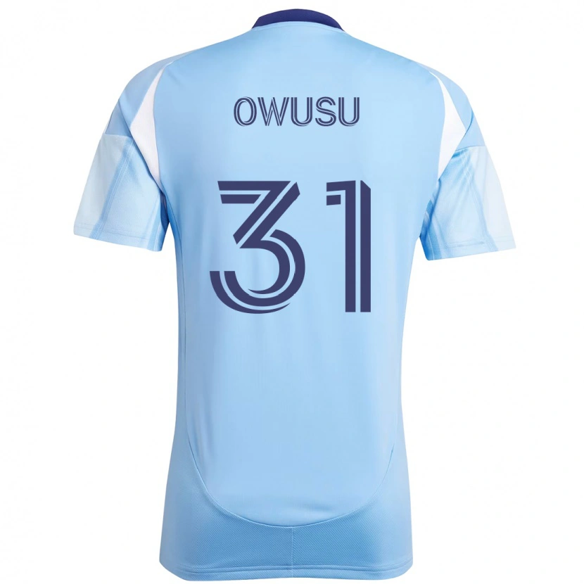 Danxen Kobiety Samuel Owusu #31 Czarny Niebieski Pomarańczowy Domowa Koszulka 2025/26 Koszulki Klubowe