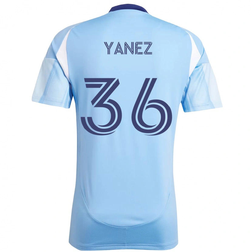 Danxen Kobiety Zidane Yañez #36 Czarny Niebieski Pomarańczowy Domowa Koszulka 2025/26 Koszulki Klubowe