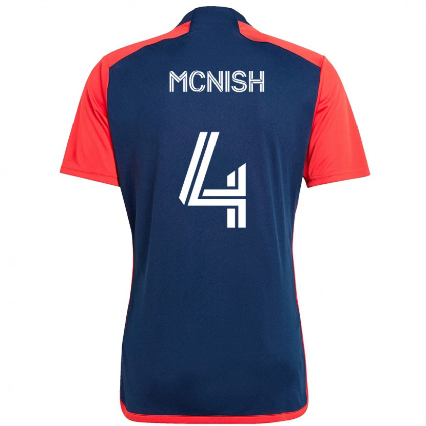Danxen Kobiety Sheridan Mcnish #4 Niebieski Czerwony Domowa Koszulka 2025/26 Koszulki Klubowe