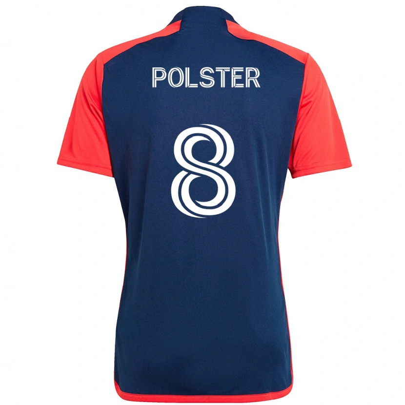 Danxen Kobiety Matt Polster #8 Biały Niebieski Domowa Koszulka 2025/26 Koszulki Klubowe