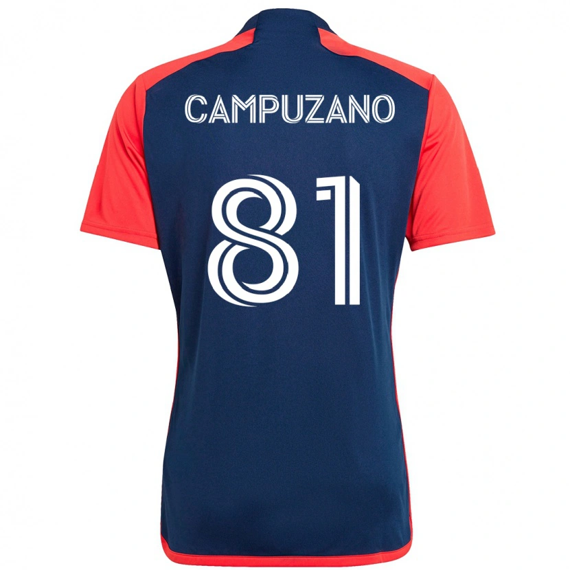 Danxen Kobiety Nico Campuzano #81 Biały Niebieski Domowa Koszulka 2025/26 Koszulki Klubowe