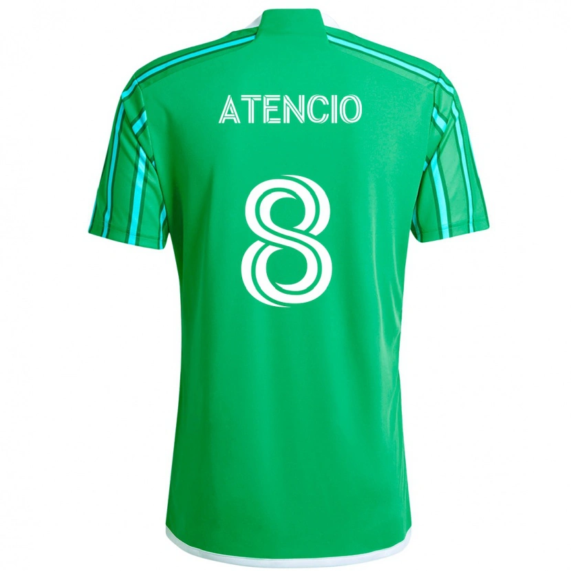 Danxen Kobiety Josh Atencio #8 Jasnoniebieski Domowa Koszulka 2025/26 Koszulki Klubowe